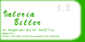 valeria biller business card